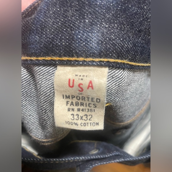 Rrl slim fit selvedge Jeans 33x32 - Picture 5 of 8